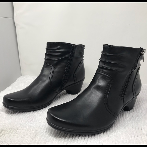 earth spirit black ankle boots
